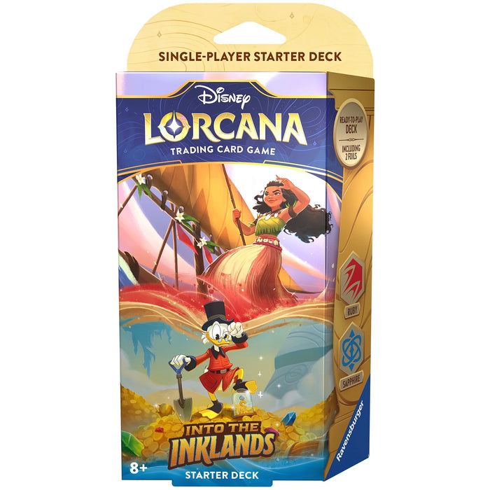 Disney Lorcana: Into The Inklands TCG Starter Ruby and Saphire (Set 3)