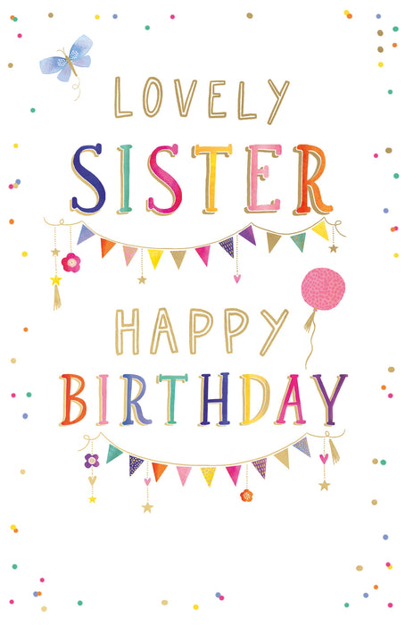 Gibson Birthday Card for Sister, Conv Design