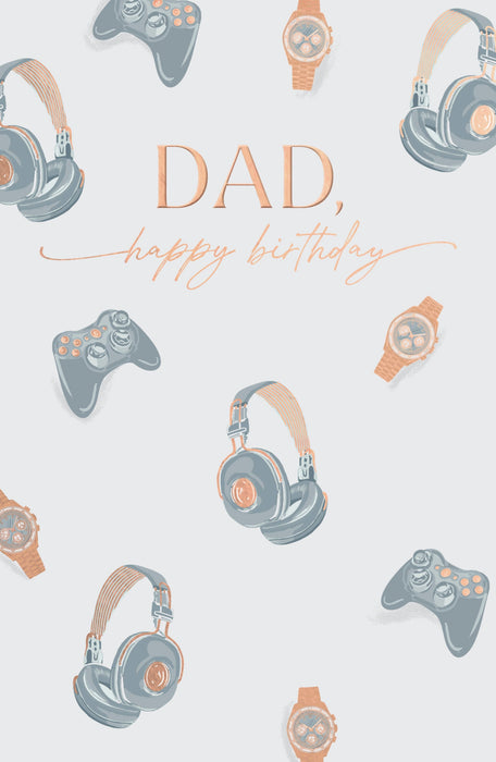 Gibson Birthday Card for Dad, Conv Design