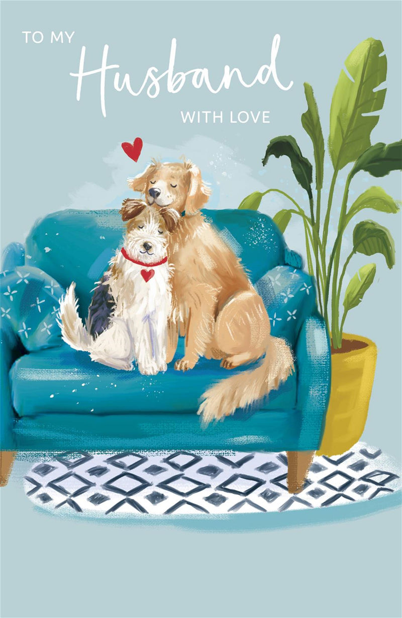 Gibson | Birthday Card Husband | Conventional Design | With Envelope