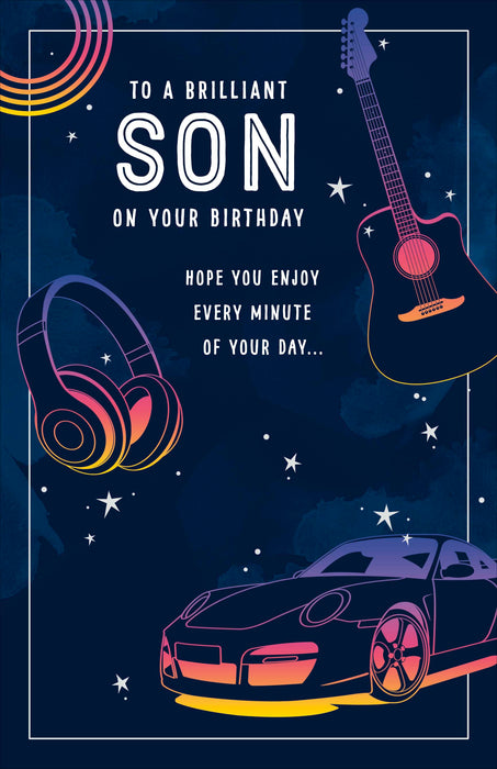 Carlton Birthday Card for Son, Conv Design