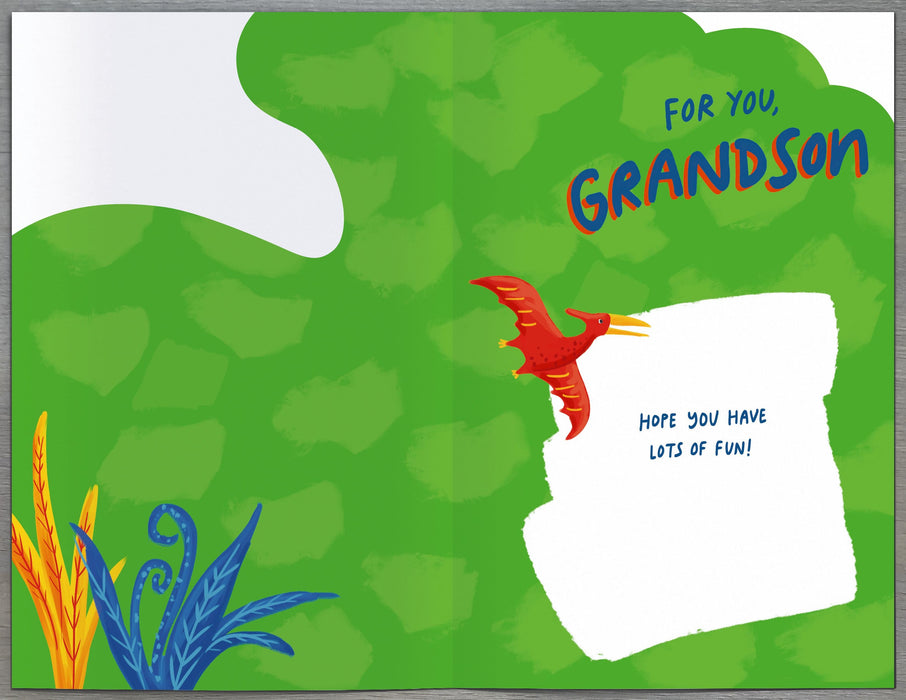 Carlton Birthday Card for Grandson, Cute Design