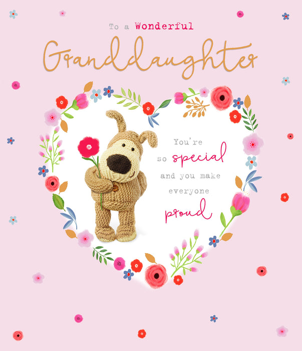 Boofle Birthday Card for Granddaughter, Cute Design