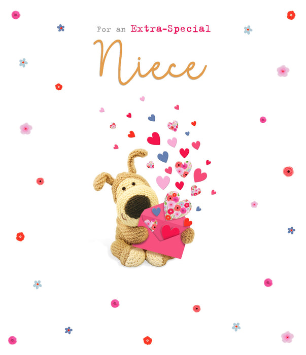 Boofle Birthday Card for Niece, Cute Design