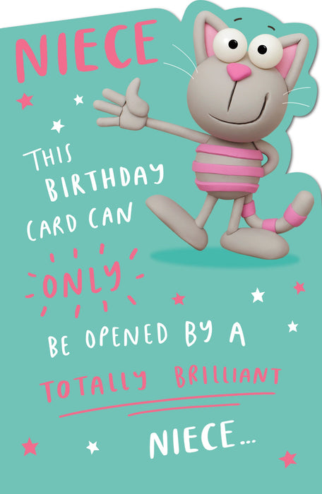 Crackers Birthday Card for Niece, Hum Design
