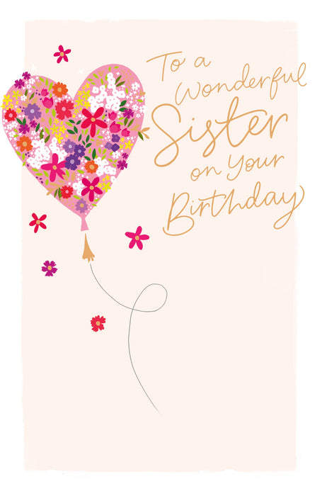 Gibson Birthday Card for Sister, Conv Design