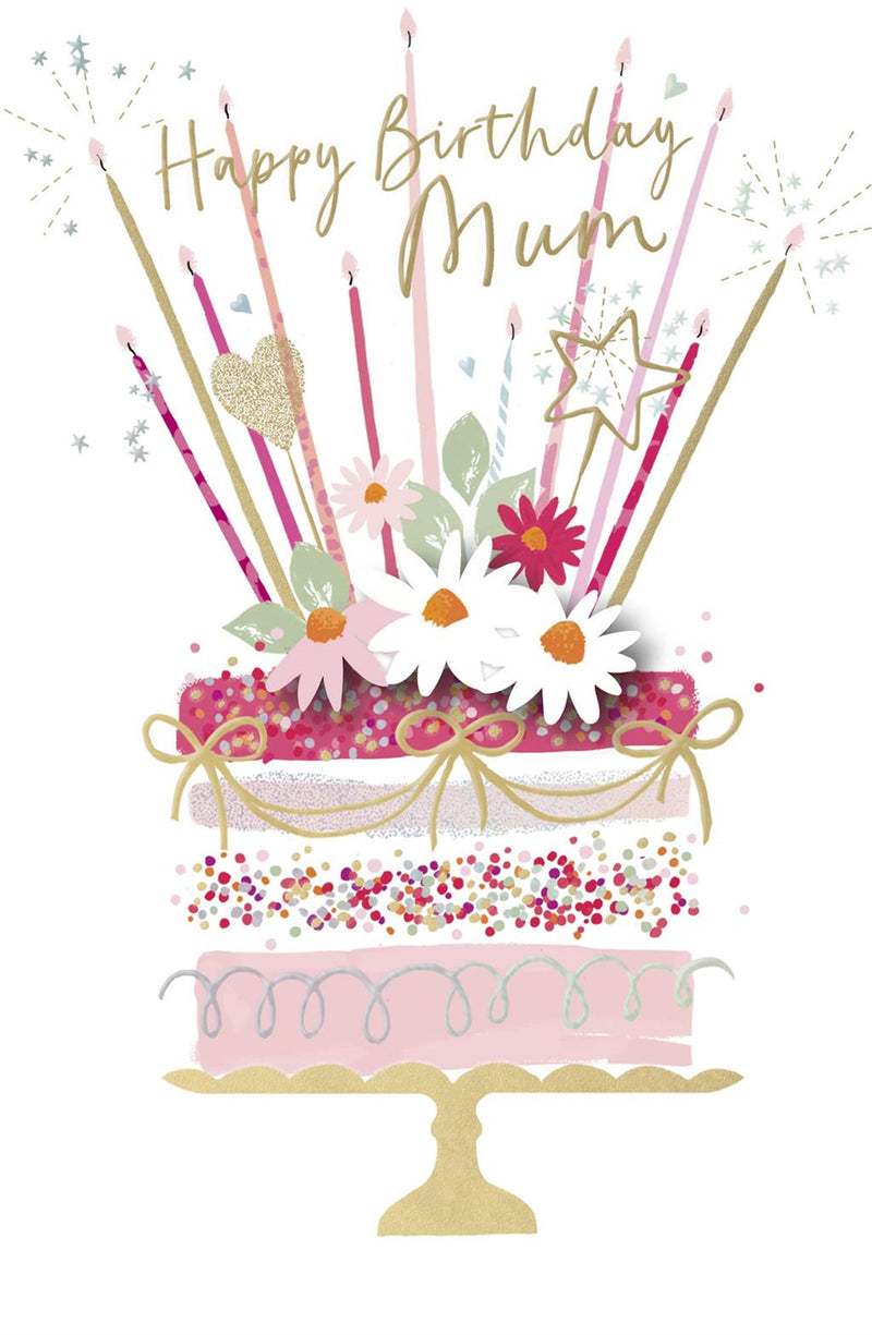 Carlton | Birthday Card Mum | Conventional Design | With Envelope