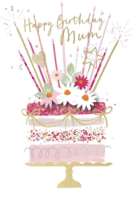 Carlton | Birthday Card Mum | Conventional Design | With Envelope