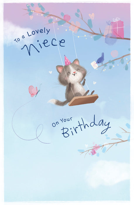 Gibson Birthday Card for Niece, Cute Design