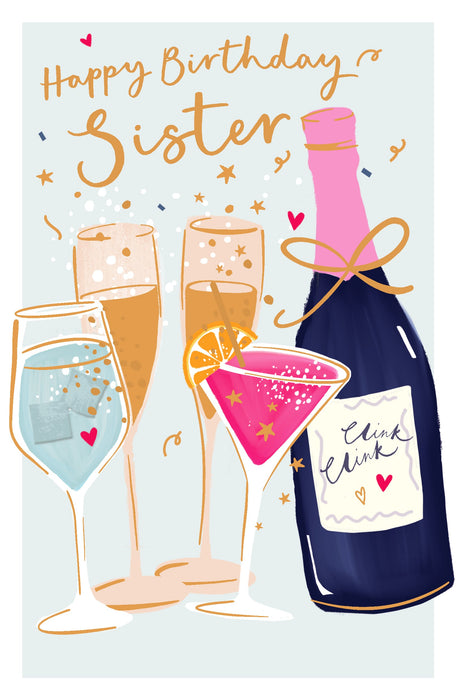 Simply Traditional Birthday Card for Sister, Conv Design