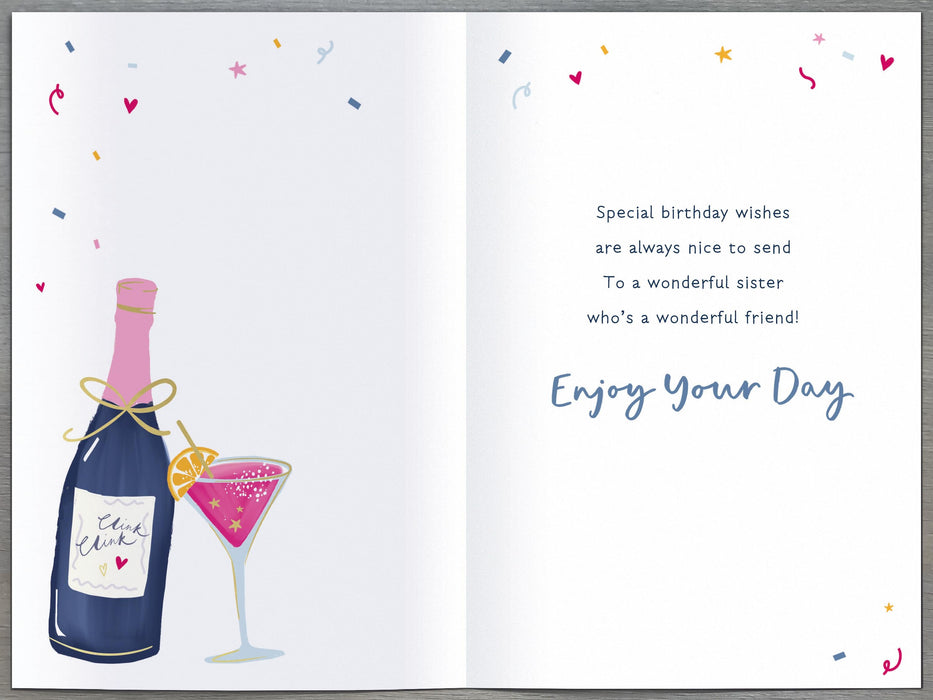 Simply Traditional Birthday Card for Sister, Conv Design