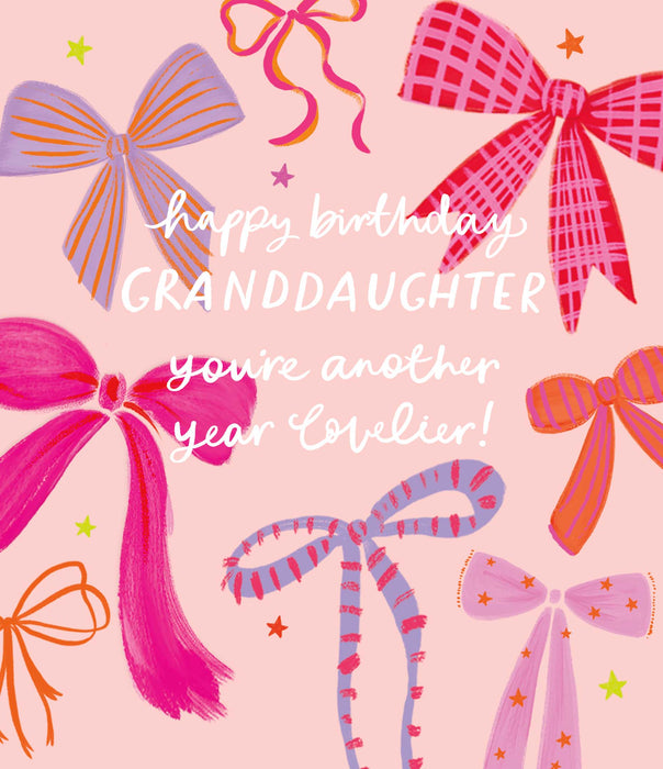 Carlton Birthday Card for Granddaughter, Conv Design