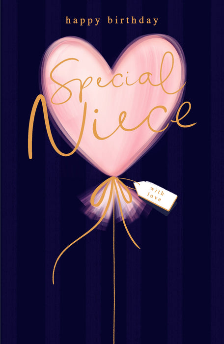 Indigo Blush Birthday Card for Niece, Conv Design