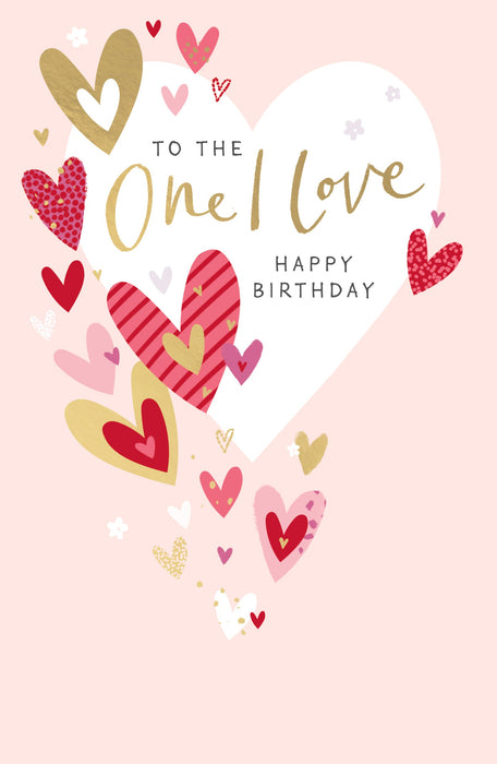 Simply Traditional Birthday Card for One, Conv Design