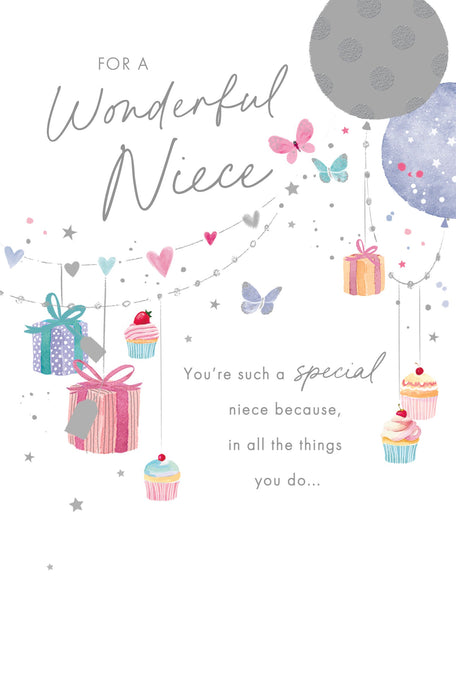 Simply Traditional Birthday Card for Niece, Conv Design