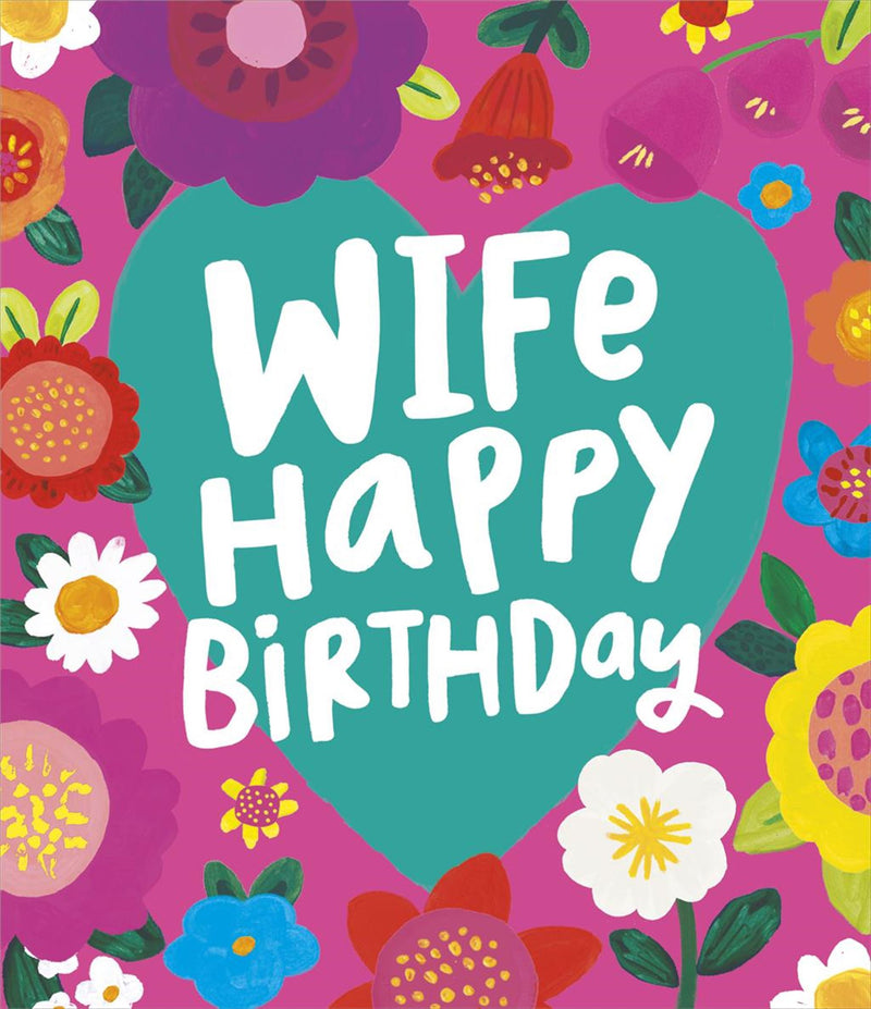 Carlton | Birthday Card Wife | Conventional Design | With Envelope