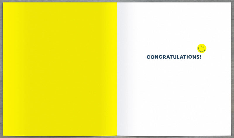 Smiley World | Congratulations Card | Conventional Design | With Envelope
