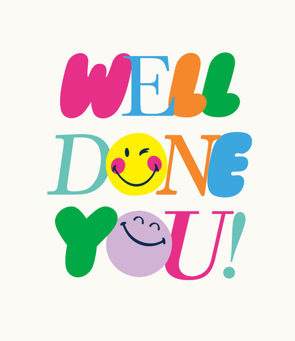 Smiley World Congrats Card for Conv, Conv Design