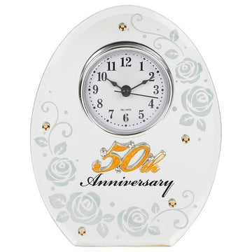 Mirror Anniversary Clock 50th