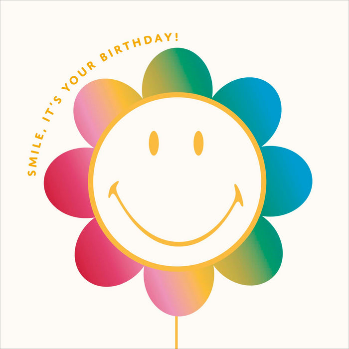Kindred Smiley Rainbow Birthday Card for Conv, Conv Design