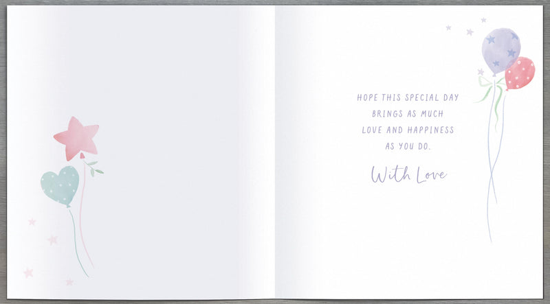 Carlton | Christening Card Goddaughter | Conventional Design | With Envelope
