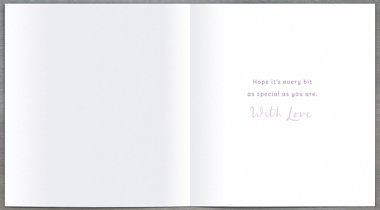 Carlton Christening Card for Granddaughter, Conv Design