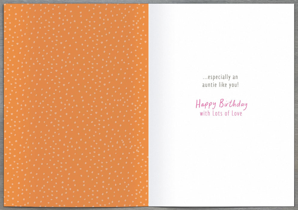 Nutmeg Birthday Card for Auntie, Cute Design