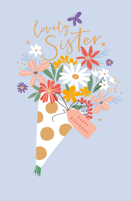 Gibson Birthday Card for Sister, Conv Design