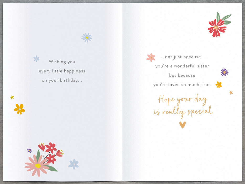 Gibson Birthday Card for Sister, Conv Design