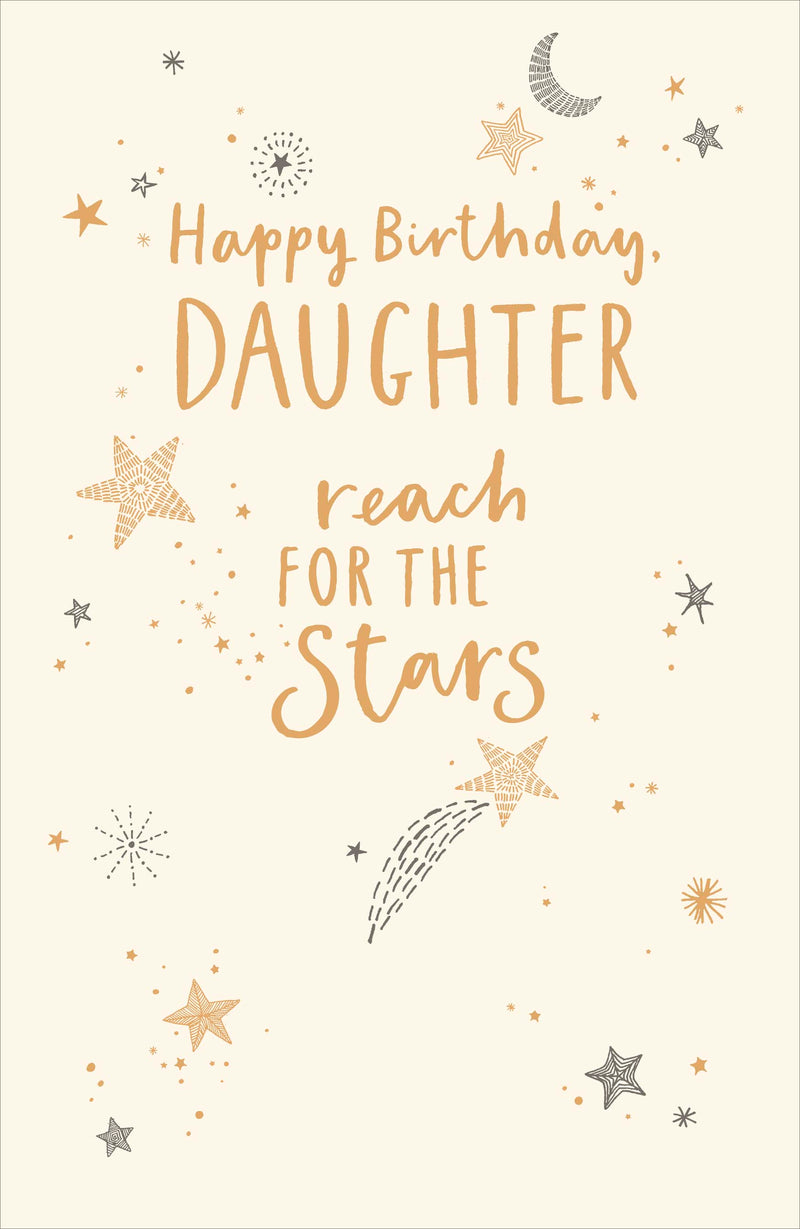 Carlton | Birthday Card Daughter | Conventional Design | With Envelope