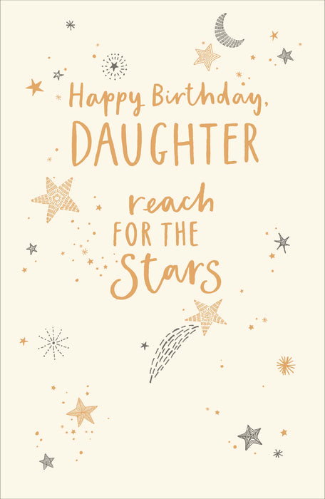 Carlton Birthday Card for Daughter, Conv Design