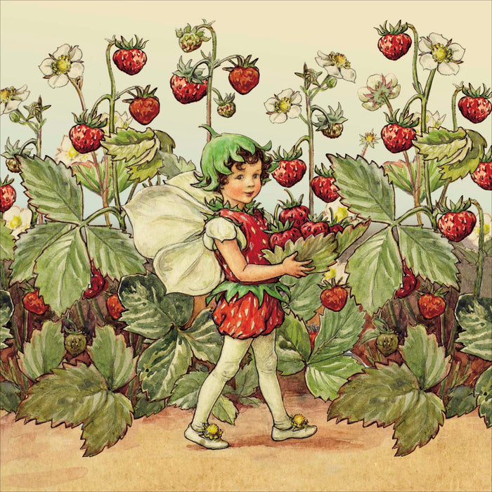 Flower Fairies Open Card for Blank, Cute Design