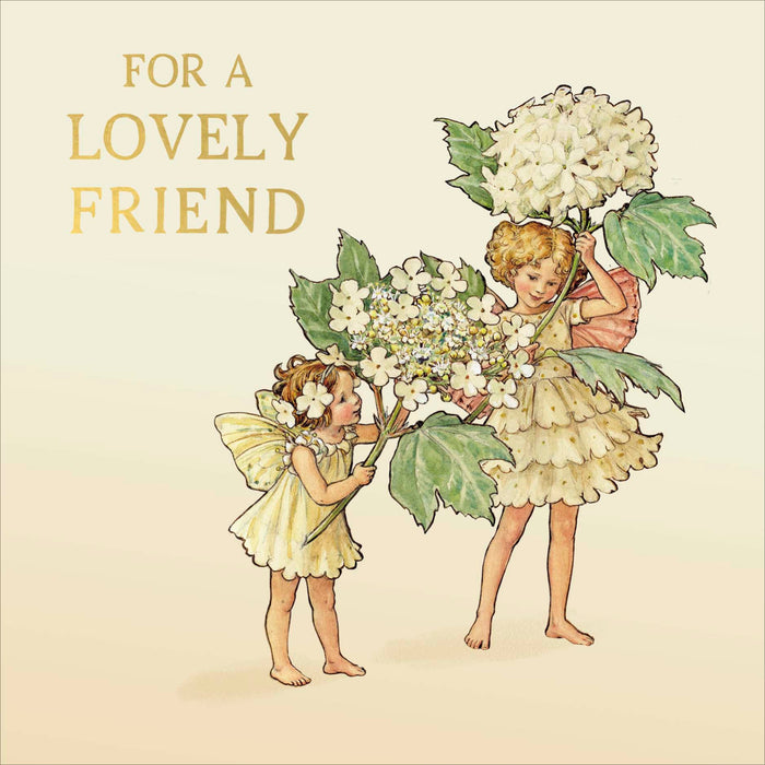Flower Fairies Open Card for Friend, Cute Design