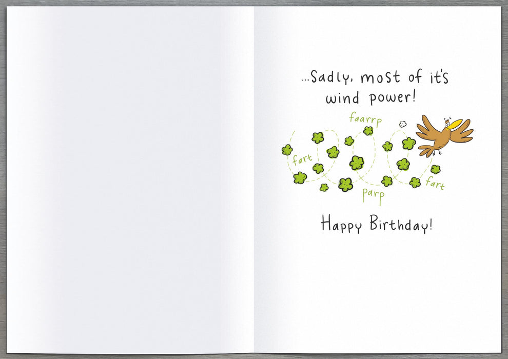 Giggles Birthday Card for Hum, Hum Design