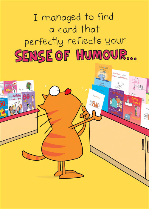 Giggles Birthday Card for Hum, Hum Design