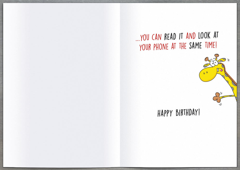Giggles Birthday Card for Hum, Hum Design