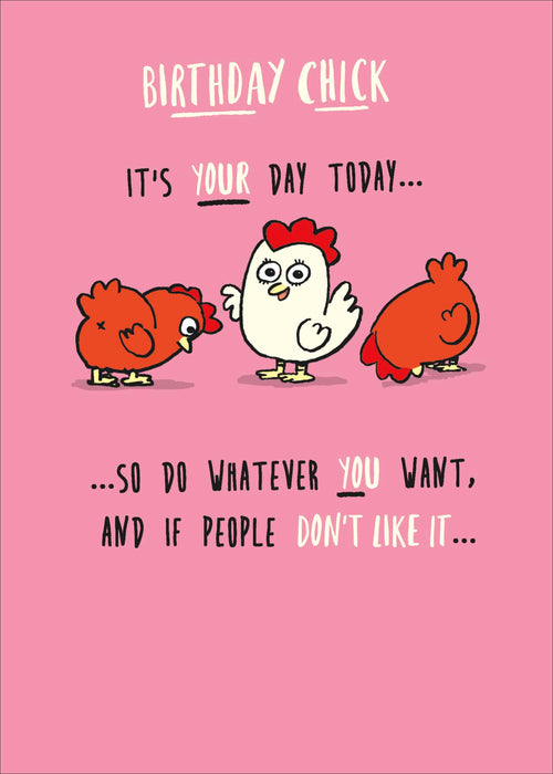 Giggles Birthday Card for Hum, Hum Design