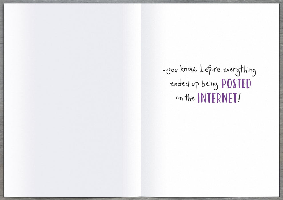 Giggles Birthday Card for Hum, Hum Design