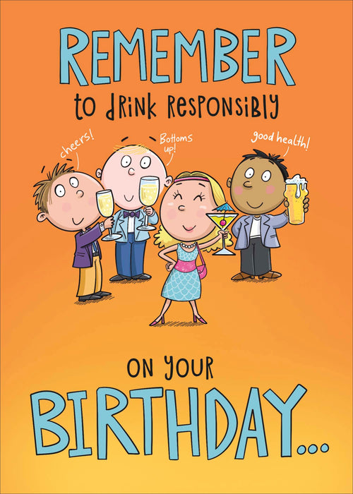 Giggles Birthday Card for Hum, Hum Design