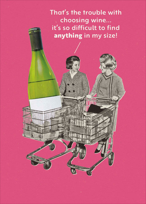 Size Matters Birthday Card for Hum, Hum Design