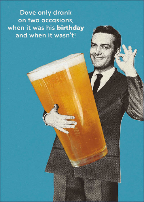 Size Matters Birthday Card for Hum, Hum Design