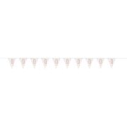 9ft Glitz White & Rose Gold 13th Birthday Bunting