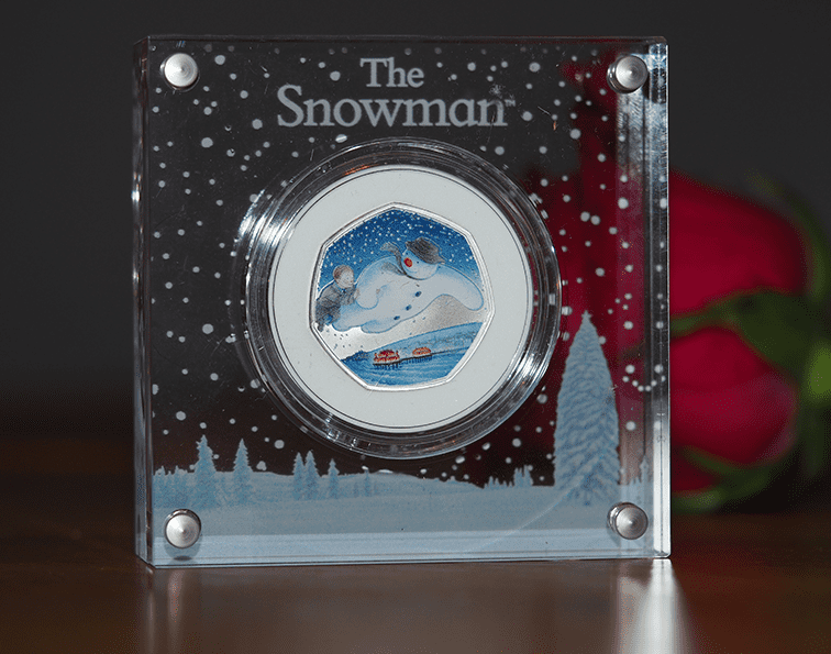 2018 40th Anniversary of the Snowman Christmas coloured 50p