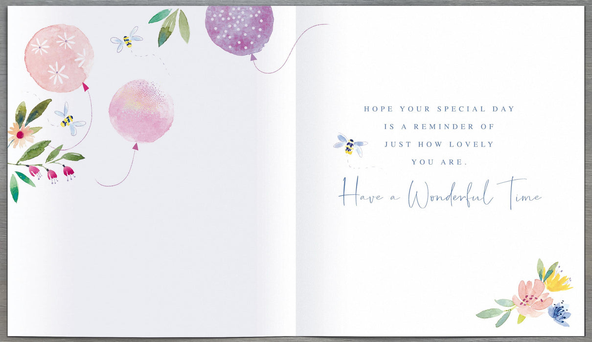 Butterfly Garden Birthday Card for Conv, Conv Design