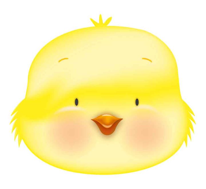 Easter Chick Shape Head Foil Balloon (Optional Helium Inflation)