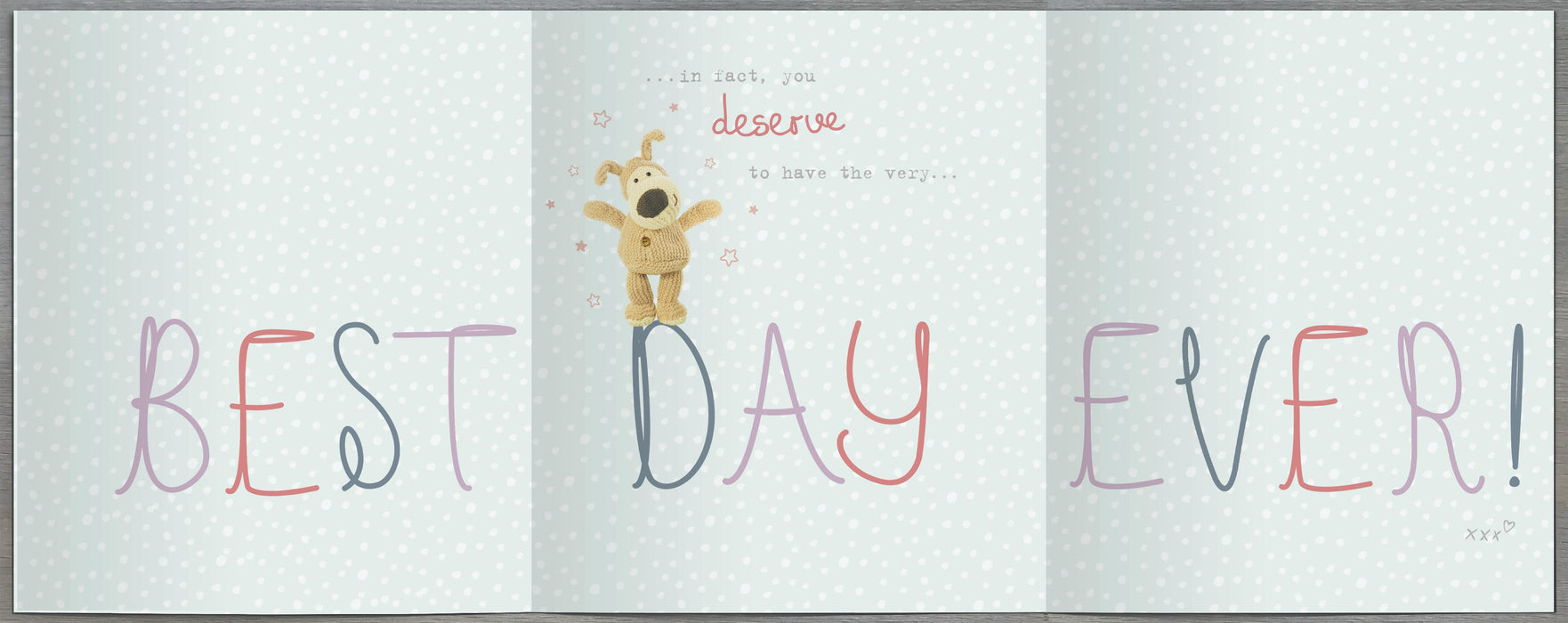 Boofle Birthday Card for Friend, Cute Design