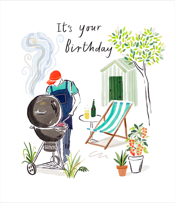 Brushstrokes Birthday Card for Conv, Conv Design