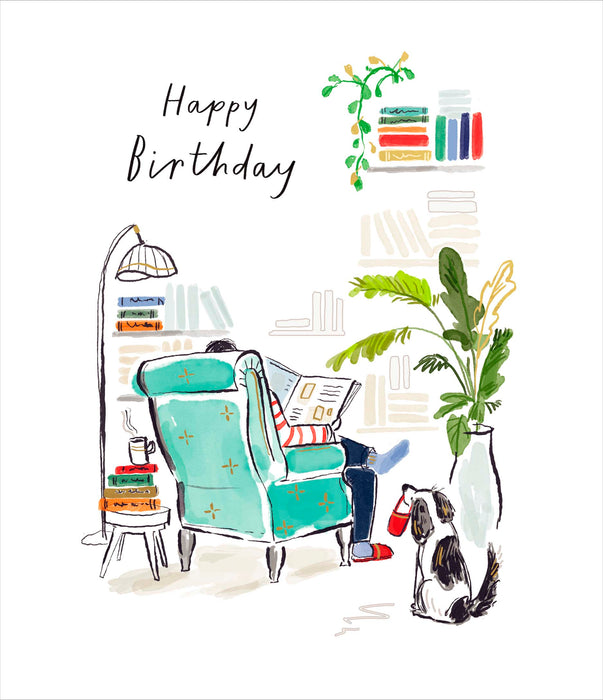 Brushstrokes Birthday Card for Conv, Conv Design