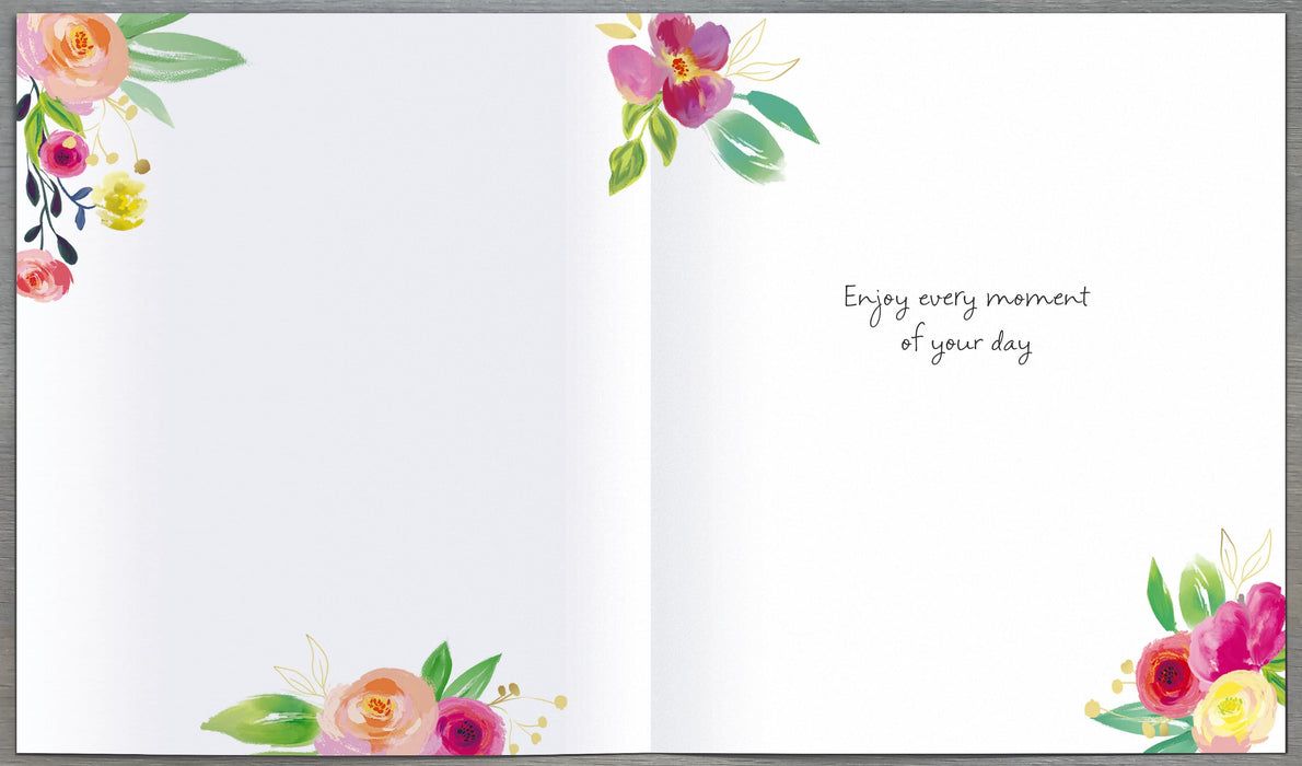 Velvet Bloom Birthday Card for Conv, Conv Design