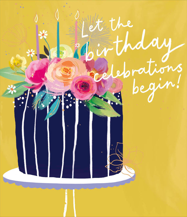 Velvet Bloom Birthday Card for Conv, Conv Design